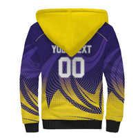 Custom Kolkata 2025 Cricket Knight Riders Sherpa Hoodie Korbo Lorbo Jeetbo