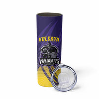 Custom Kolkata 2025 Cricket Knight Riders Skinny Tumbler Korbo Lorbo Jeetbo