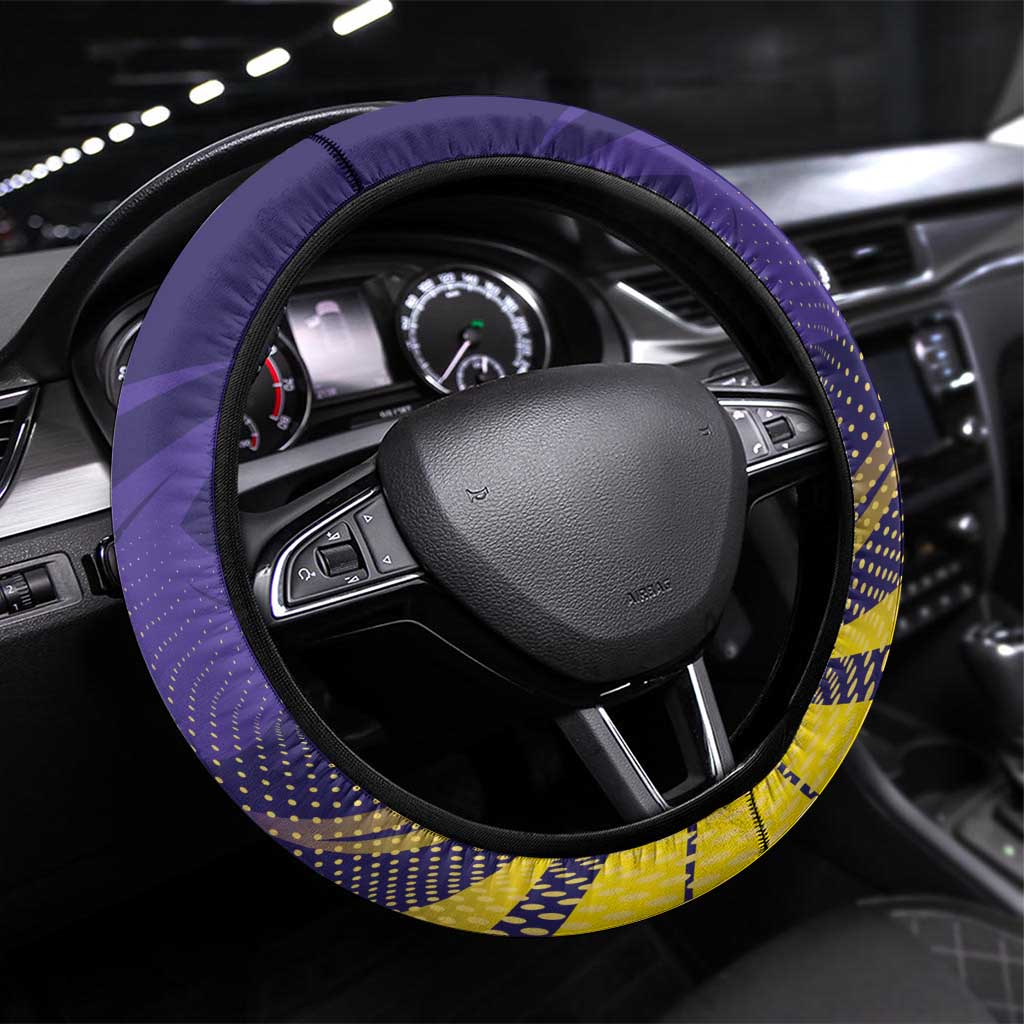 Kolkata 2025 Cricket Knight Riders Steering Wheel Cover Korbo Lorbo Jeetbo