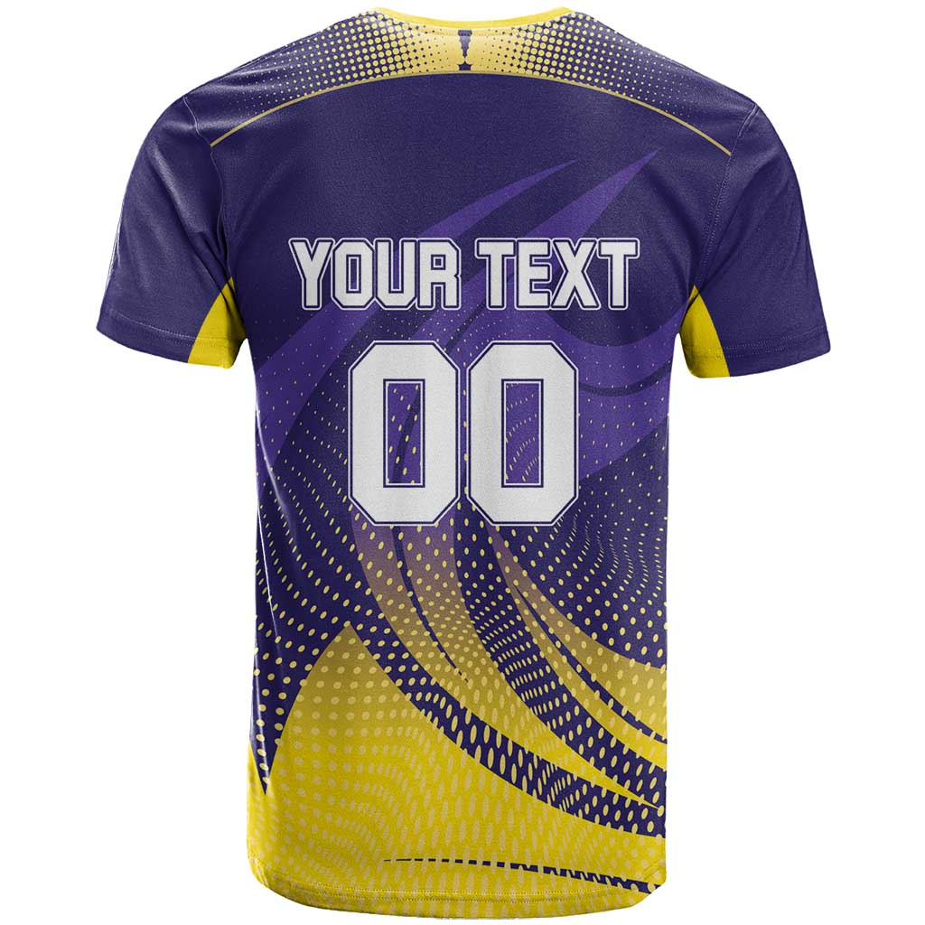 Custom Kolkata 2025 Cricket Knight Riders T Shirt Korbo Lorbo Jeetbo