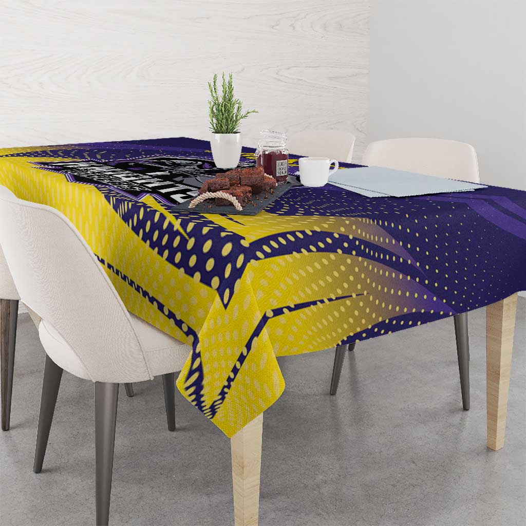 Kolkata 2025 Cricket Knight Riders Tablecloth Korbo Lorbo Jeetbo