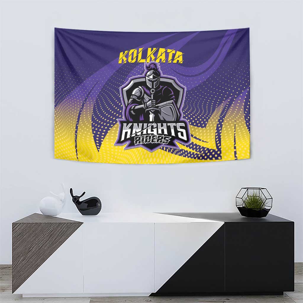 Kolkata 2025 Cricket Knight Riders Tapestry Korbo Lorbo Jeetbo
