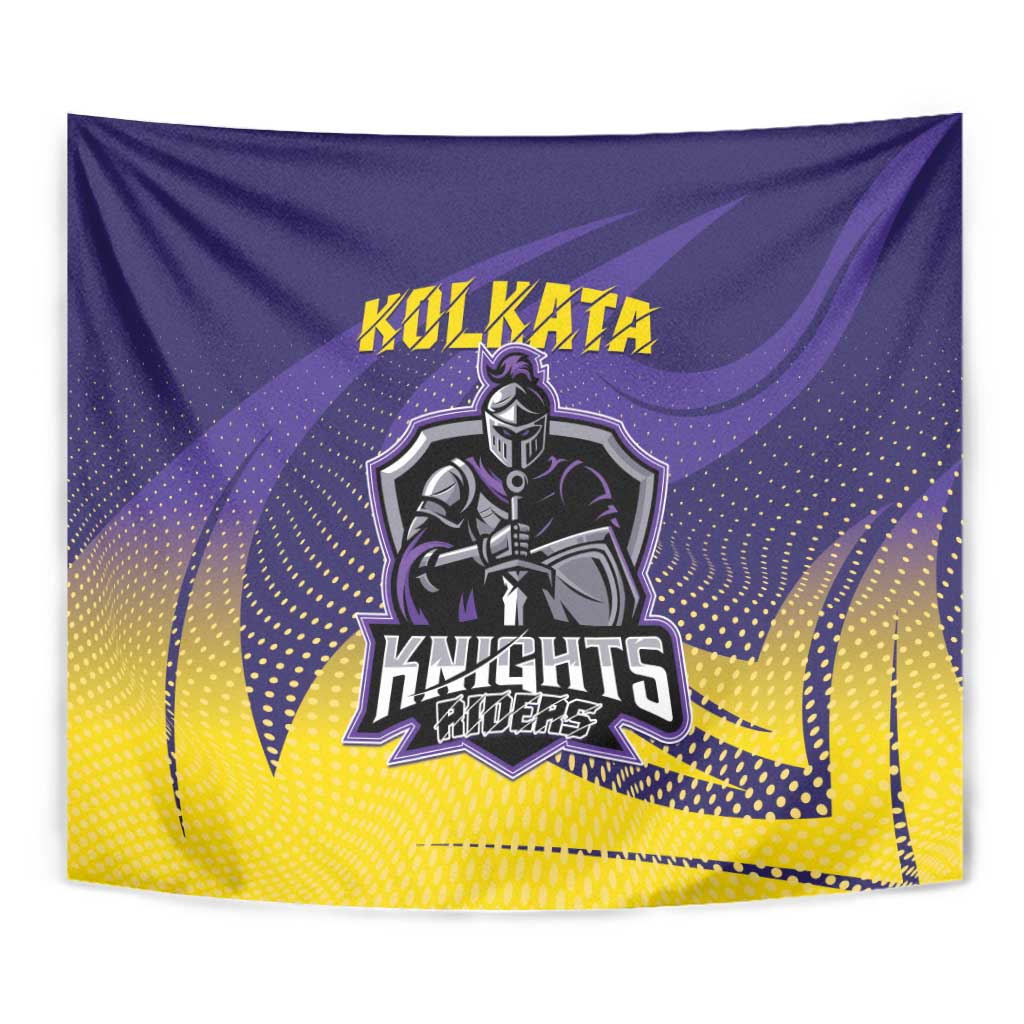 Kolkata 2025 Cricket Knight Riders Tapestry Korbo Lorbo Jeetbo