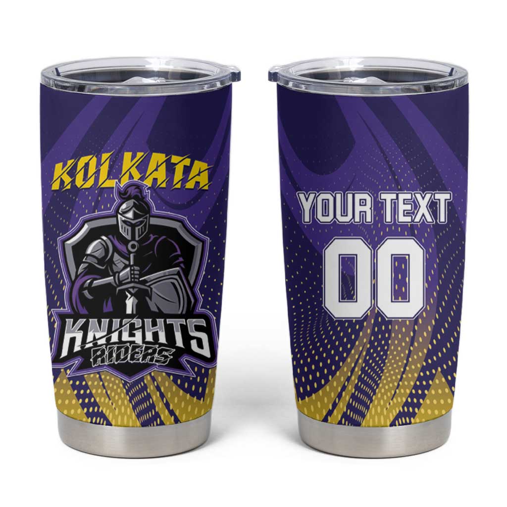 Custom Kolkata 2025 Cricket Knight Riders Tumbler Cup Korbo Lorbo Jeetbo
