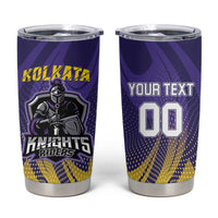 Custom Kolkata 2025 Cricket Knight Riders Tumbler Cup Korbo Lorbo Jeetbo
