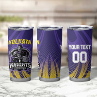 Custom Kolkata 2025 Cricket Knight Riders Tumbler Cup Korbo Lorbo Jeetbo