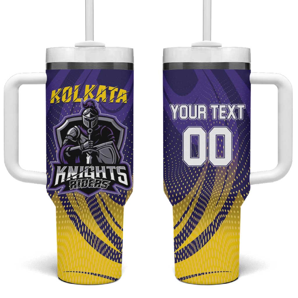 Custom Kolkata 2025 Cricket Knight Riders Tumbler With Handle Korbo Lorbo Jeetbo