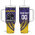 Custom Kolkata 2025 Cricket Knight Riders Tumbler With Handle Korbo Lorbo Jeetbo
