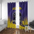 Kolkata 2025 Cricket Knight Riders Window Curtain Korbo Lorbo Jeetbo