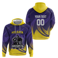 Custom Kolkata 2025 Cricket Knight Riders Zip Hoodie Korbo Lorbo Jeetbo