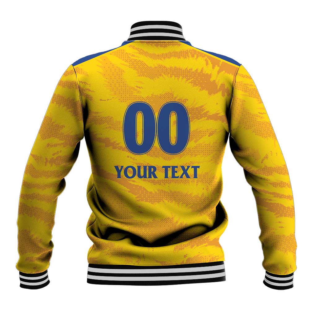 Custom Chennai 2025 Cricket Super Kings Baseball Jacket Yellow Army Lions Champion