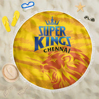 Chennai 2025 Cricket Super Kings Beach Blanket Yellow Army Lions Champion