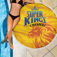 Chennai 2025 Cricket Super Kings Beach Blanket Yellow Army Lions Champion