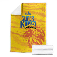 Chennai 2025 Cricket Super Kings Blanket Yellow Army Lions Champion