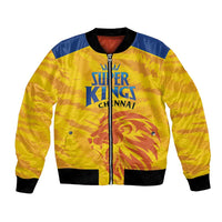 Custom Chennai 2025 Cricket Super Kings Bomber Jacket Yellow Army Lions Champion