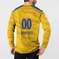 Custom Chennai 2025 Cricket Super Kings Button Sweatshirt Yellow Army Lions Champion