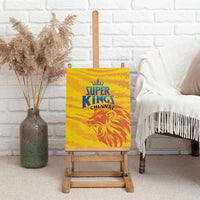 Chennai 2025 Cricket Super Kings Canvas Wall Art Yellow Army Lions Champion