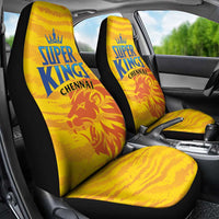 Chennai 2025 Cricket Super Kings Car Seat Cover Yellow Army Lions Champion