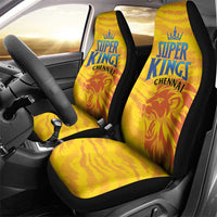 Chennai 2025 Cricket Super Kings Car Seat Cover Yellow Army Lions Champion