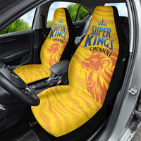 Chennai 2025 Cricket Super Kings Car Seat Cover Yellow Army Lions Champion