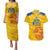 Custom Chennai 2025 Cricket Super Kings Couples Matching Puletasi and Hawaiian Shirt Yellow Army Lions Champion
