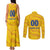 Custom Chennai 2025 Cricket Super Kings Couples Matching Tank Maxi Dress and Long Sleeve Button Shirt Yellow Army Lions Champion
