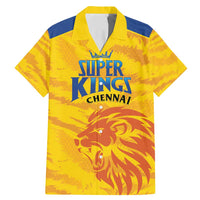 Custom Chennai 2025 Cricket Super Kings Family Matching Mermaid Dress and Hawaiian Shirt Yellow Army Lions Champion