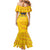 Custom Chennai 2025 Cricket Super Kings Family Matching Mermaid Dress and Hawaiian Shirt Yellow Army Lions Champion