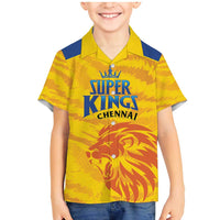 Custom Chennai 2025 Cricket Super Kings Family Matching Mermaid Dress and Hawaiian Shirt Yellow Army Lions Champion