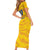 Custom Chennai 2025 Cricket Super Kings Family Matching Short Sleeve Bodycon Dress and Hawaiian Shirt Yellow Army Lions Champion
