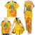 Custom Chennai 2025 Cricket Super Kings Family Matching Tank Maxi Dress and Hawaiian Shirt Yellow Army Lions Champion