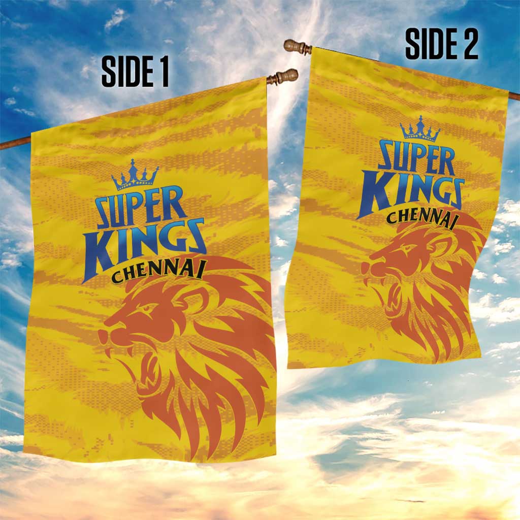 Chennai 2025 Cricket Super Kings Garden Flag Yellow Army Lions Champion