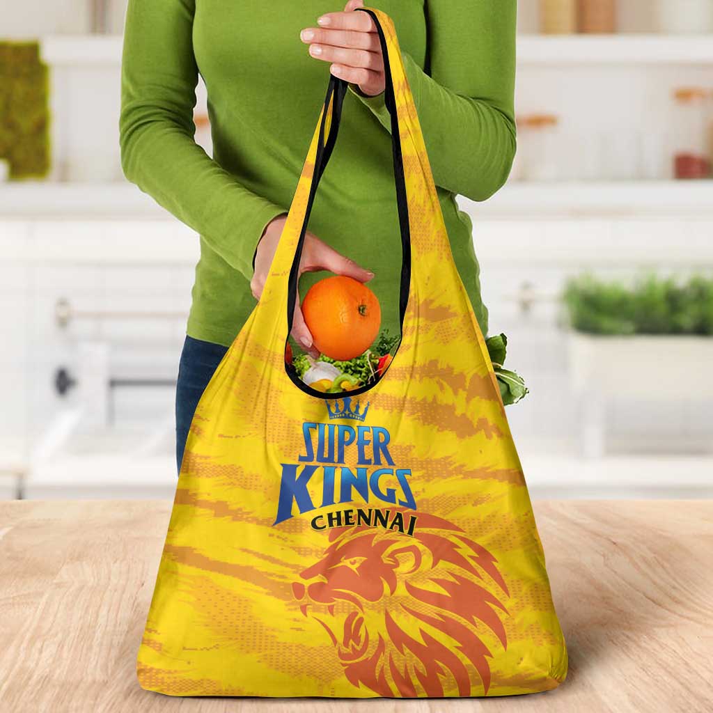 Chennai 2025 Cricket Super Kings Grocery Bag Yellow Army Lions Champion