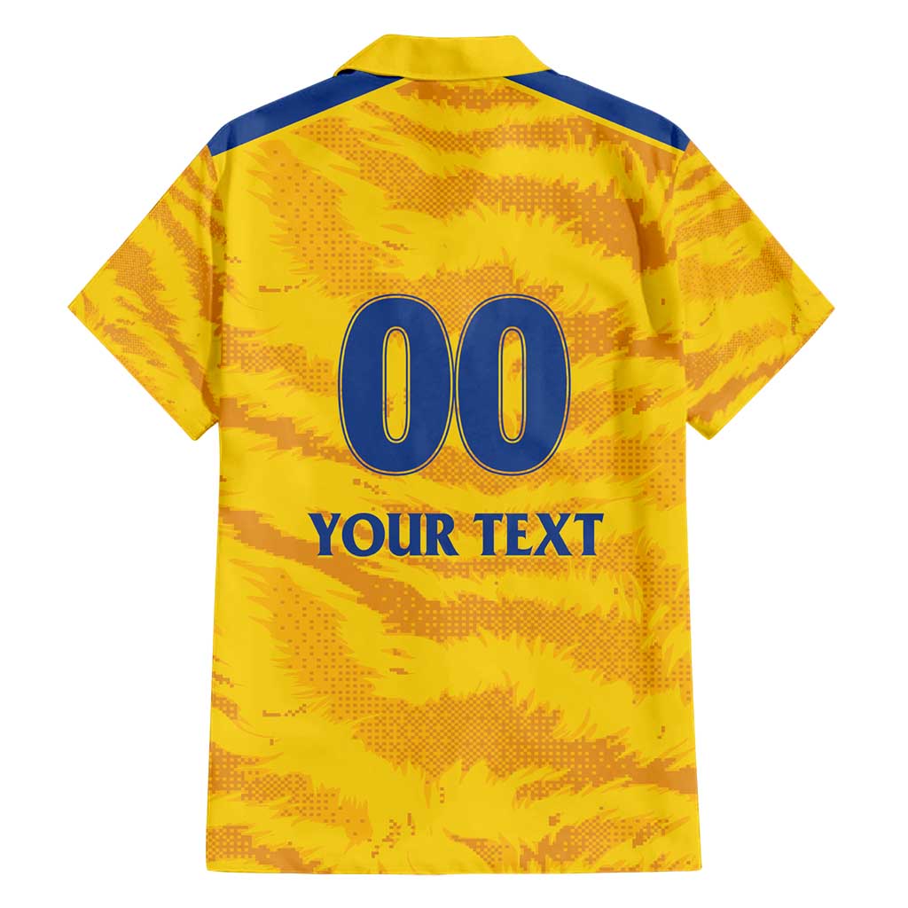 Custom Chennai 2025 Cricket Super Kings Hawaiian Shirt Yellow Army Lions Champion