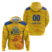 Custom Chennai 2025 Cricket Super Kings Hoodie Yellow Army Lions Champion