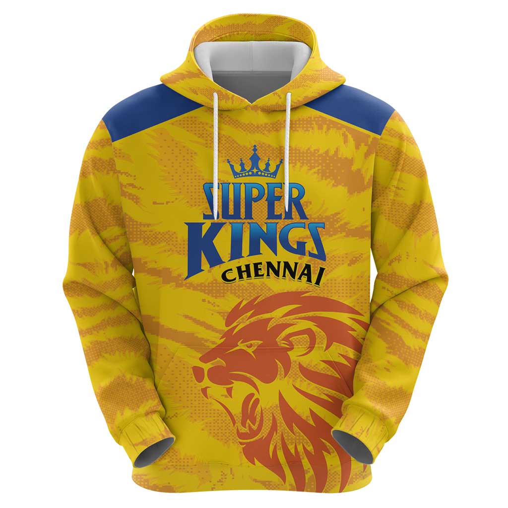 Custom Chennai 2025 Cricket Super Kings Hoodie Yellow Army Lions Champion