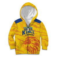Custom Chennai 2025 Cricket Super Kings Kid Hoodie Yellow Army Lions Champion