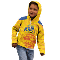 Custom Chennai 2025 Cricket Super Kings Kid Hoodie Yellow Army Lions Champion