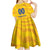 Custom Chennai 2025 Cricket Super Kings Kid Short Sleeve Dress Yellow Army Lions Champion