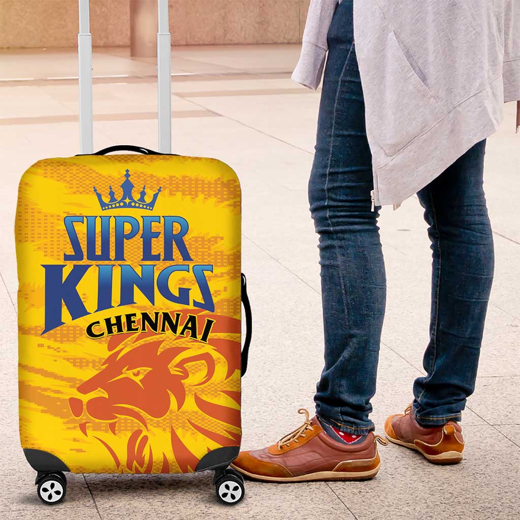 Chennai 2025 Cricket Super Kings Luggage Cover Yellow Army Lions Champion