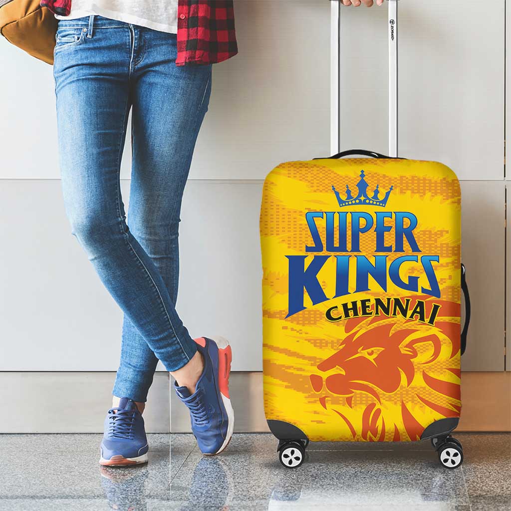 Chennai 2025 Cricket Super Kings Luggage Cover Yellow Army Lions Champion