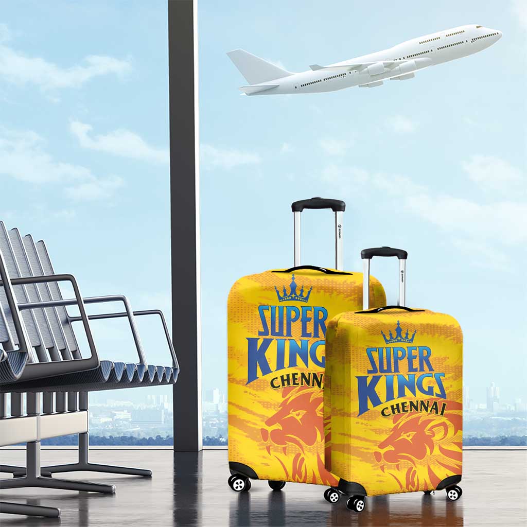 Chennai 2025 Cricket Super Kings Luggage Cover Yellow Army Lions Champion