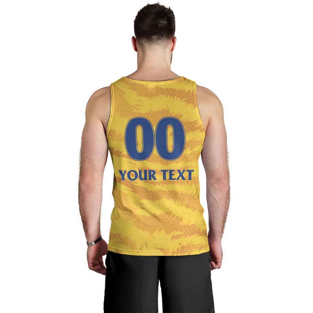 Custom Chennai 2025 Cricket Super Kings Men Tank Top Yellow Army Lions Champion