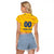 Custom Chennai 2025 Cricket Super Kings Raglan Cropped T Shirt Yellow Army Lions Champion