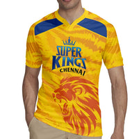 Custom Chennai 2025 Cricket Super Kings Rugby Jersey Yellow Army Lions Champion