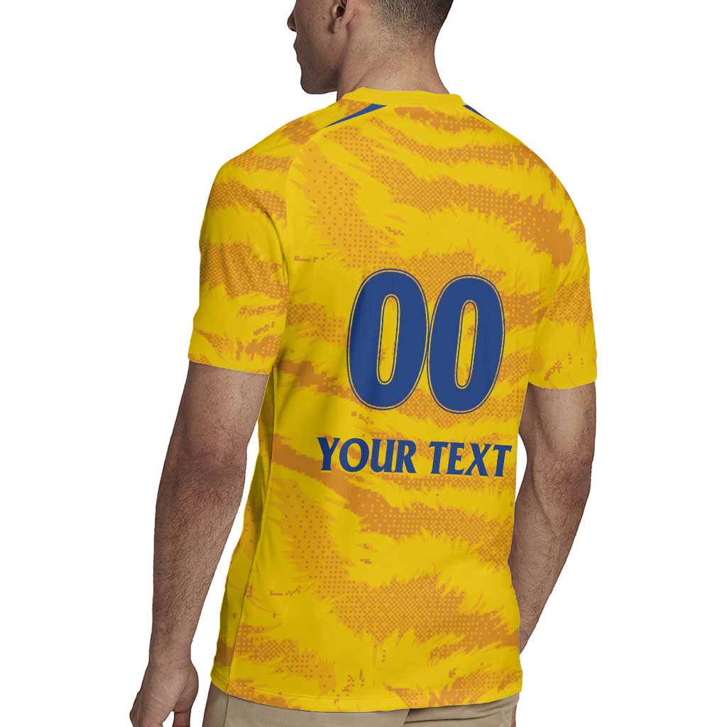 Custom Chennai 2025 Cricket Super Kings Rugby Jersey Yellow Army Lions Champion