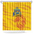 Chennai 2025 Cricket Super Kings Shower Curtain Yellow Army Lions Champion