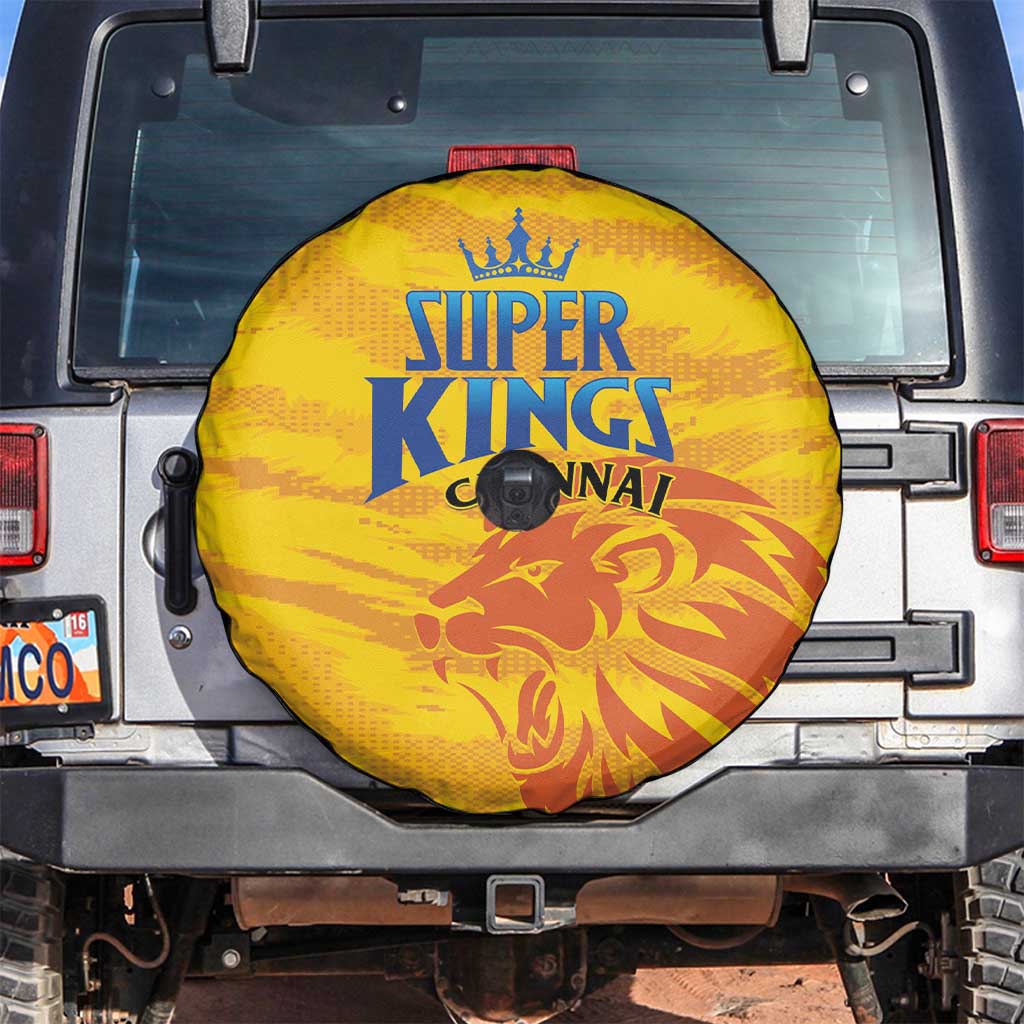Chennai 2025 Cricket Super Kings Spare Tire Cover Yellow Army Lions Champion