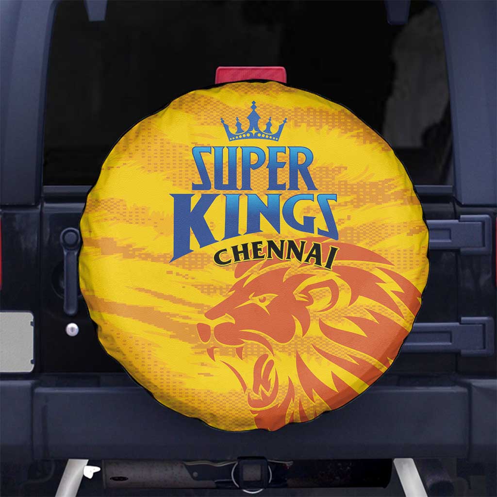 Chennai 2025 Cricket Super Kings Spare Tire Cover Yellow Army Lions Champion
