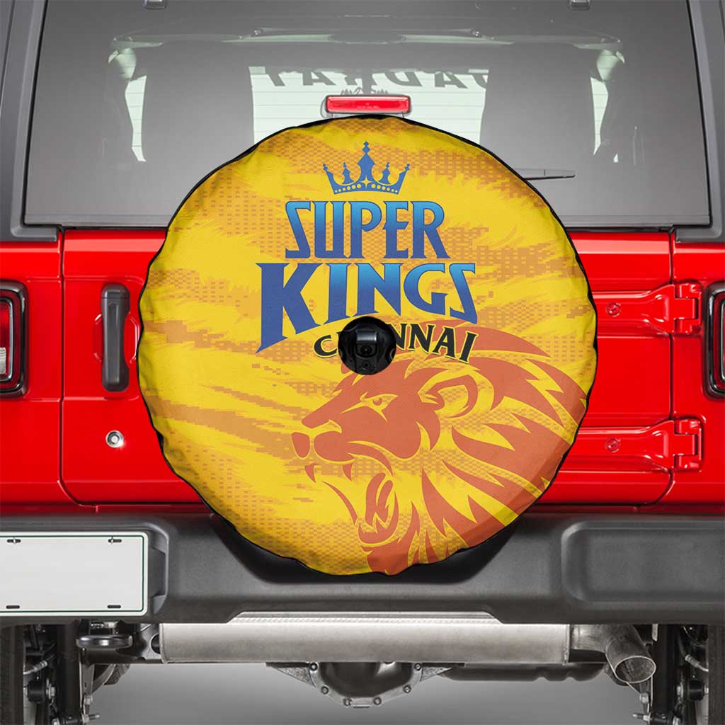 Chennai 2025 Cricket Super Kings Spare Tire Cover Yellow Army Lions Champion